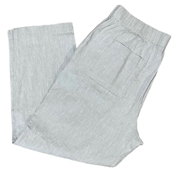 Lou & Grey Crosshatch Softstretch Linen Pants - Picture 3 of 9